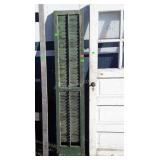 One early wood Louvered Window Shudder, 14x72
