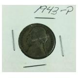 1943P  silver wartime nickel