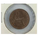 1928 British Half  Penny