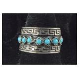 Sterling silver and turquoise toe ring