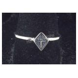 Sterling silver size 9 cross ring