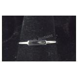 Sterling silver size 7 bar ring