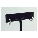 Sterling silver hoop earrings