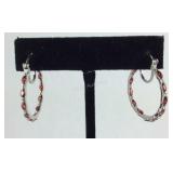 2.6ct simulated garnet color diamond inside out