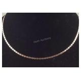 18in Italian 14k rose gold over Sterling anchor