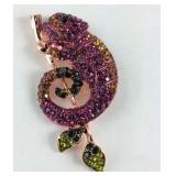 Multi color Austrian crystal rosetone chameleon