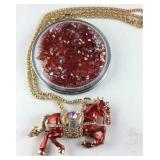 28in multi color Austrian crystal and multi