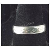 Silver Band w/ Design, 2.3 grams  Sterling
