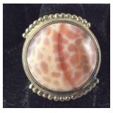 Stone Ring, 9.3 grams  Sterling Silver,