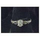 Vintage CZ & Marcasite Ring (Missing Marcasites),