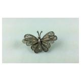 Vintage Silver Wire Butterfly Brooch / Pin, 3