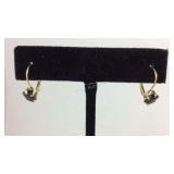 14k yellow gold earrings tested 1.2g