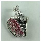 Sterling silver seashell pendant