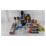 Protective sweatbands, books, brass glasses (have