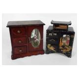 Two jewelry chests, condition as shown