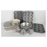 Bakeware, muffin pans, cake pans and molds