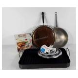 Cookware, Revere copper bottom skillet, grill