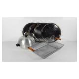 Kitchenwares, four pizza pans, Montgomery Ward