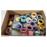 Ribbons, papers and an ornament