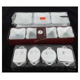 Small bowls, includes set of three ceramic bowls