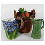 Basket of everlasting fruits and vegetables and