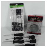 Tools, includes Pittsburgh screw driver set,