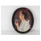 1973 Coca-Cola advertisement tray, with design