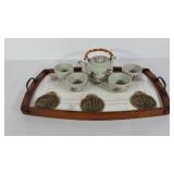 Home decor, includes serving tray, teapot and