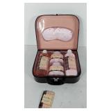 Pink plaid bath and body collection