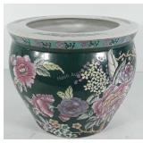 Ceramic fish bowl planter