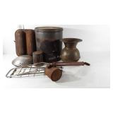 Metalwares,  sugar cone tin, sprayer, mold,