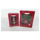 Holiday decor, two Hallmark keepsake NFL Redskins