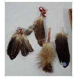 Decorative feathers for head piece