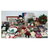 Christmas group, includes trays, ribbon, cards,
