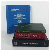 Military books, includes Marine Salvage