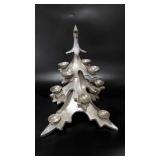 Metal tea light Christmas tree holder, some metal