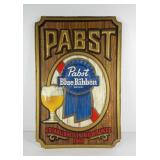 Advertising,  poly embossed Pabst Blue Ribbon
