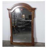 Wall hanging mirror, glass is loose at bottom,