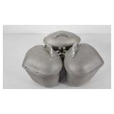 Century Silver Seal aluminum pans with lids, no