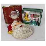 Christmas decor, Shiny Brite houses by