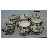 Asta German cookware, heavy enamel, includes tea