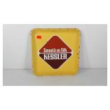 Advertising,  Kessler Whiskey metal tray, 13x13,