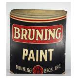 Advertising,  Bruning Paints sign, painted