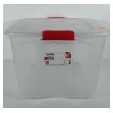 Bella storage solution tote, 80qt with locking