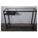 Glass top desk, 14.5" x 29.5" x 39.5", Seller