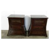 Pair of Pier One accent tables, 28", seller code
