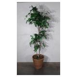 Everlasting tree in wicker basket, 78", seller