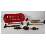 Hammers, ball peen hammers, and hammer and mallet