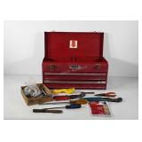 Stack On toolbox and contents, hammers,