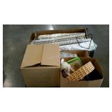 Skid lot: includes fabric shades, books, plush